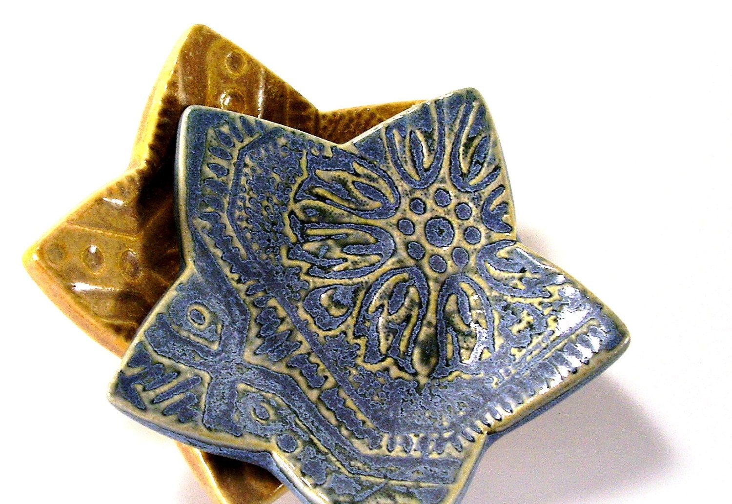 ceramic star bowl ring bearer bowl wedding ring bowl ring bowl home decor gift kids room starry starry night vintage blue