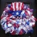 Patriotic Door Wreaths, Uncle Sam Wreath, 4th of July Door Decorations, 4th of July Deco Mesh Wreaths