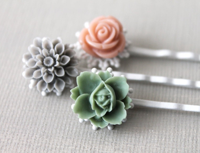 Lovely Flowers Hairpins Set