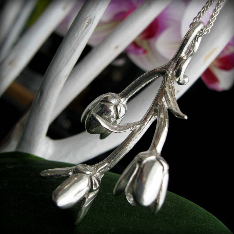 Shy Susan Blooming Sterling Silver Necklace On Chain