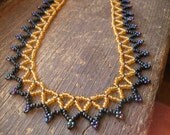 Vintage Hand Beaded Choker/Necklace from Mackinaw Island MI 1970s TheReflectivePause.etsy.com