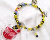 Autobot Bumblebee memory wire bracelet