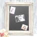 IVORY FRAMED CHALKBOARD Distressed Framed Menu Board Kitchen Chalk board Shabby Chic Magnetic Chalkboard Blackboard 27"x23" Unique Gift