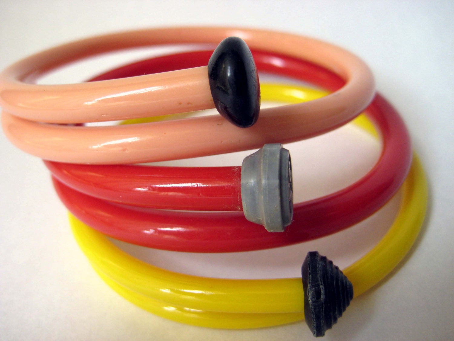 Vintage Knitting Needle Bracelets Candy Apple Large