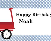 Vintage Sock Monkey Birthday Water Bottle labels-15 Il_170x135