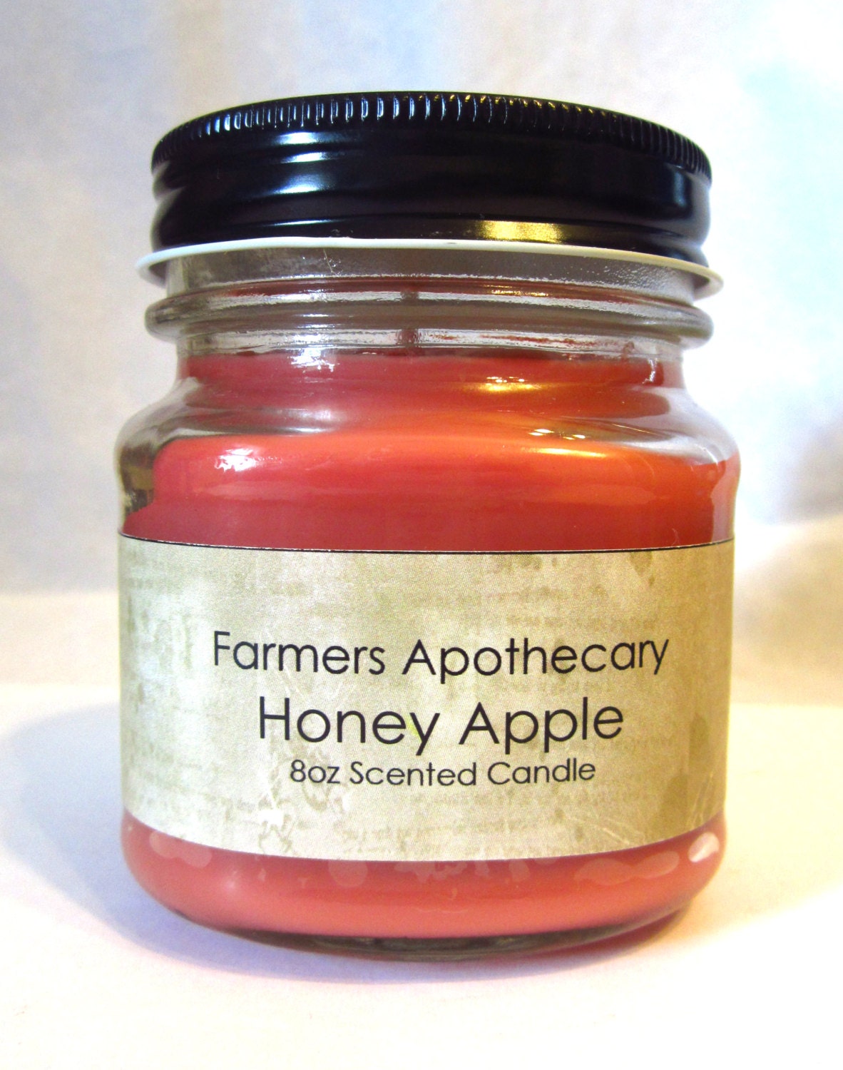 Honey Apple Scented Candle 8oz in Mason Jar