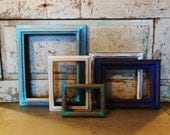 Picture Frame Gallery Seaside Shore Collection Wood Distressed Painted