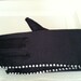 Long Black Opera Gloves Satin Stretchy with Rhinestones at long seam. Never Worn. Free shipping