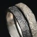 silver  lace stacking rings  - ready to ship in size 8 1/4