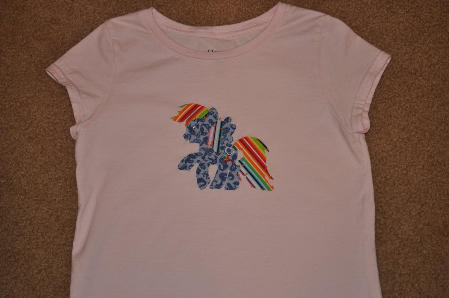 Rainbow Dash Shirt for your Baby, Toddler, or Child (YOU choose size and color combo)