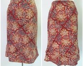 Vintage Boho Batik Skirt Fabindia Size Small
