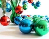 CLOSING SALE Reduced 50% Vintage Christmas Ornaments in Classic Colors