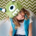Fuzzy Monster Hat - Instant Download Crochet Pattern