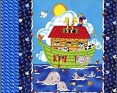 Easy Panel Quilt Kit Two By Two Christian Fabric Elephant Whale Panda Bird Fish Fabric