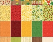 Quilt Fabric Fall Fun Fat Quarter Medley Autumn Leaves Modern Fabric 5 Yards