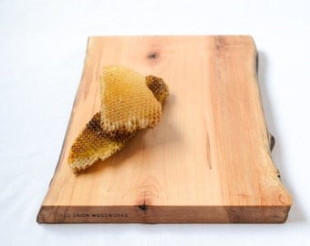 Rustic Serving Board, Natural Edge Salvaged Wood 846, Ready to Ship