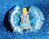 Disney Princess Cinderella Hair Bow with Polymer Bead - Matching Flip Flops or Set Sold Separately in Shop