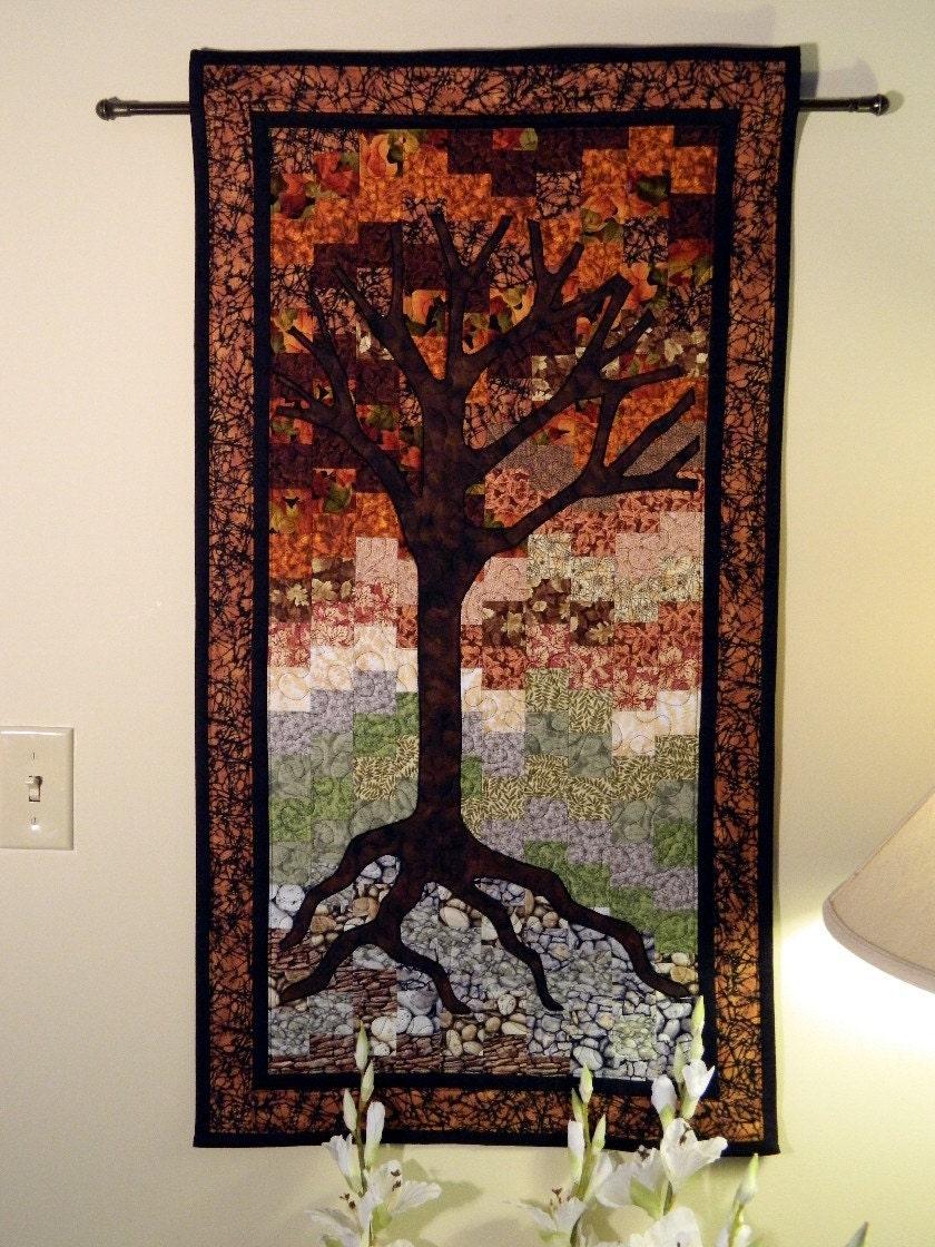 Fall the Four Seasons Series Quilted Wall Hanging
