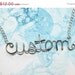 Memorial Day Weekend Sale Custom Necklace - Any word, name or short phrase