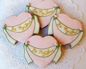 Be My Love Banner Heart Cookie