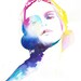Original Watercolor Painting, Fashion illustration - ink watercolor