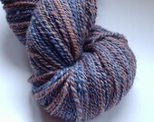 Handspun Yarn -  2 Ply - ...to Shake the Tattered Arras, woven with a Silent Motto...-  4oz  Skein