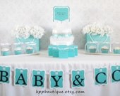 Tiffany & Co. Inspired  Baby Shower  Bridal Shower Sweet Sixteen Party Package for 24