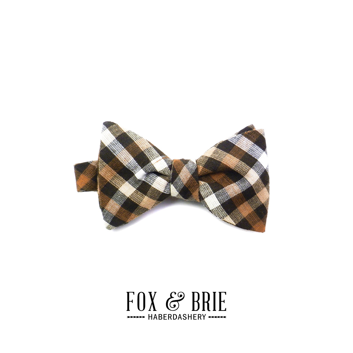 Woodland Gingham Bow Tie