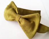 Olive Honeycomb Boy's Adjustable Bow Tie