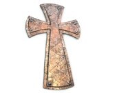 Stacked Decorative Cross copper faux finish pattee Alisee cross medieval cross