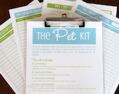 The PET Kit - 4 documents - INSTANT DOWNLOAD