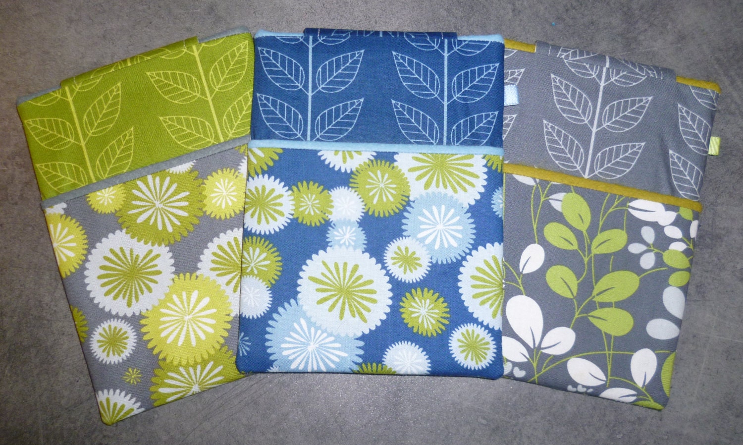 Kindle/Kobo/Nook or Custom eReader Cover Sleeve Handmade in Moda Simply Color Fabrics
