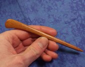 Hand carved hair stick shawl pin in Mahogany wood (special price)