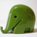 One LUIGI COLANI Colorful Elephant 1960s Green Money Bank