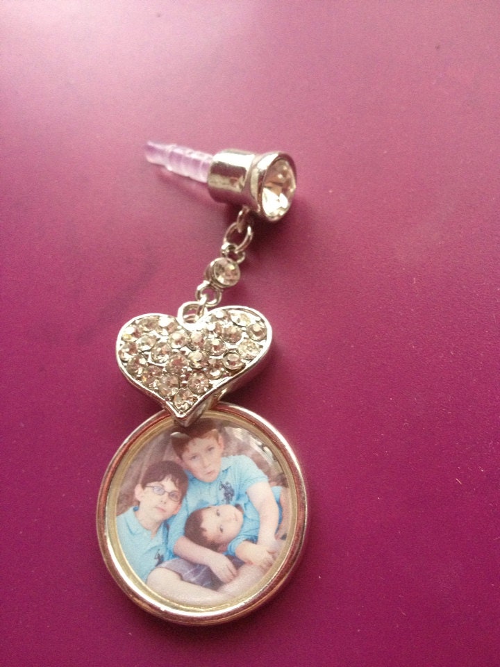 Personalized Dust Plug Charm for Cell Phone