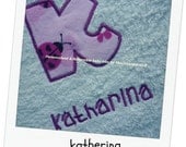 Handmade Personalised baby bib adjustable reversible Ladybird
