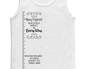 Mary Poppins Measuring Tape Tank - American Apparel Unisex Sizes S, M, L, XL