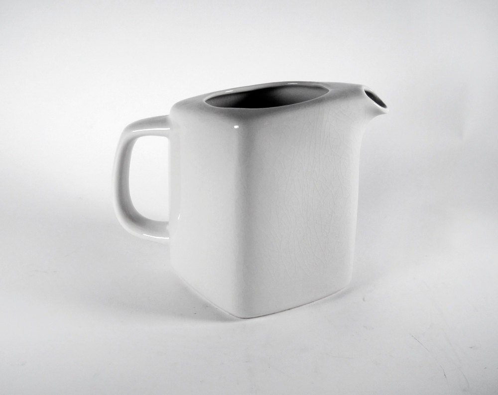 ARABIA Square Pitcher XH0 Finland 1966 White
