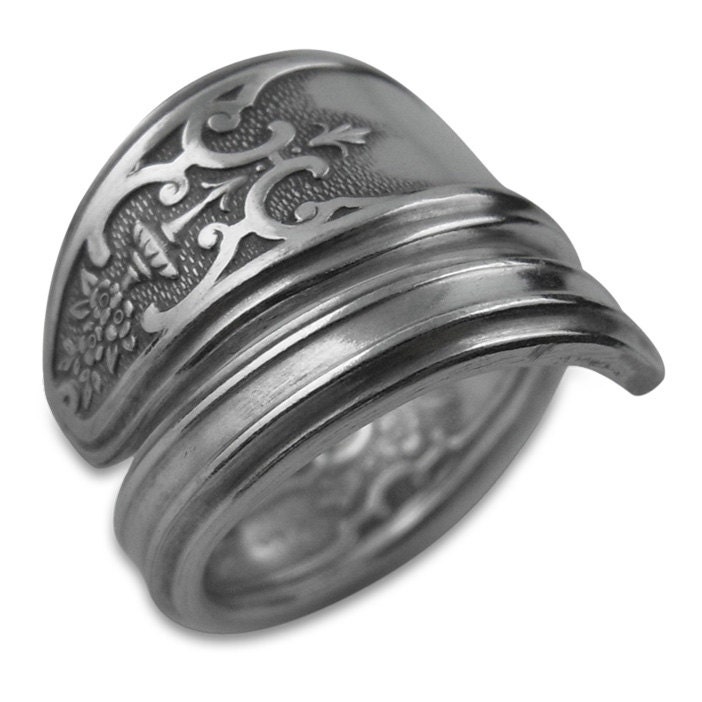Silver Spoon Ring - Lady Doris aka Princess - Silverware Jewelry