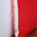 Native Quilt Pillow - Poppy / Tomato / Orange / Red - Screen Printed Organic Cotton