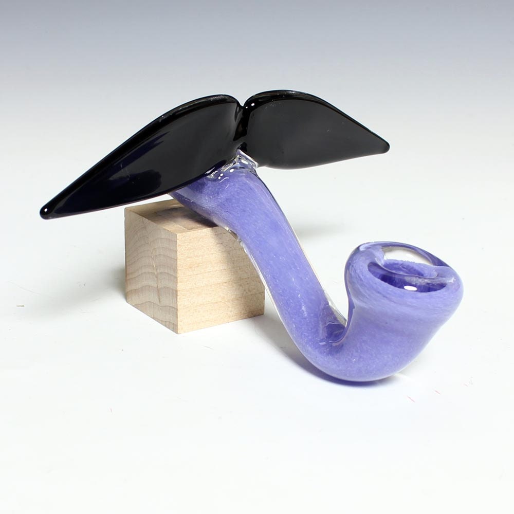 Glass Mustache Pipe - Sherlock - Hedcraft Glassworks-