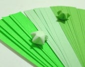 Summer Bliss - Dewy Green Origami Lucky Star Paper Strips - pack of 90 strips
