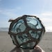 Japanese Glass Fishing Float -  Baseball Size, Original Net