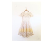 1920s-1930s FLORAL gorgeous antique dress