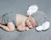 New Item- Baby Elephant Hat and diaper cover.