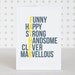 Marvellous Dad - Birthday / Fathers Day Card