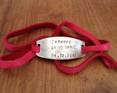 Personalized leather bracelets