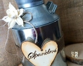 Rustic Milk Can Sparklers Holder and Vase