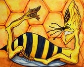original Illustration- Drunken Wasp
