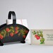 60s Retro Strawberry Kitchen Organizer and Recipe Cards 3 pc set